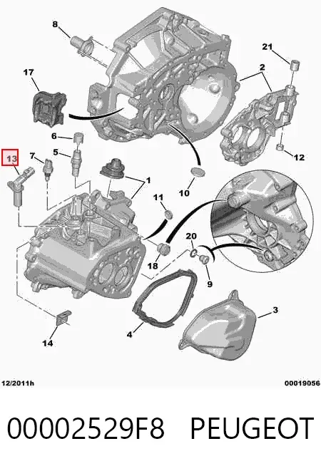Czujnik prędkości Peugeot Bipper 225L