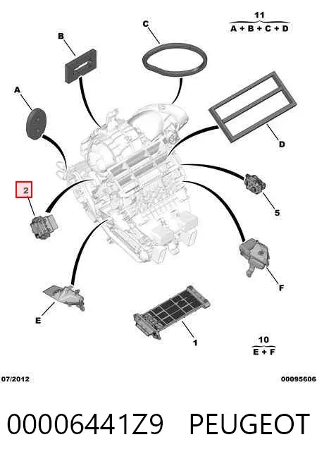 Rezystor wentylatora nagrzewnicy (ogrzewacza kabiny) 00006441Z9 Peugeot/Citroen