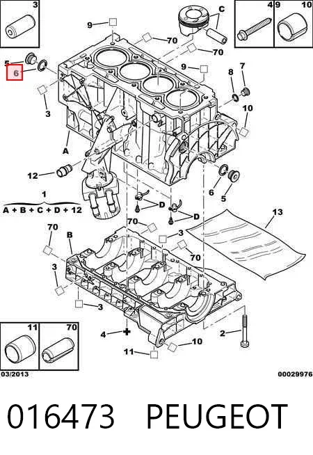 Klocki hamulcowe przednie tarczowe 016473 Peugeot/Citroen