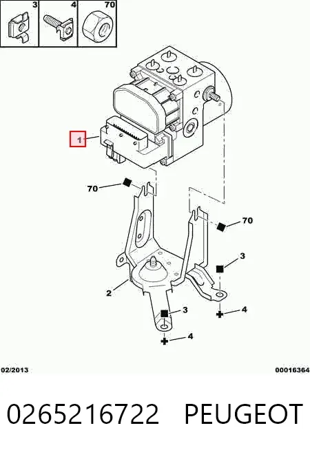 Sterownik ABS  hydrauliczny Citroen Xsara N1