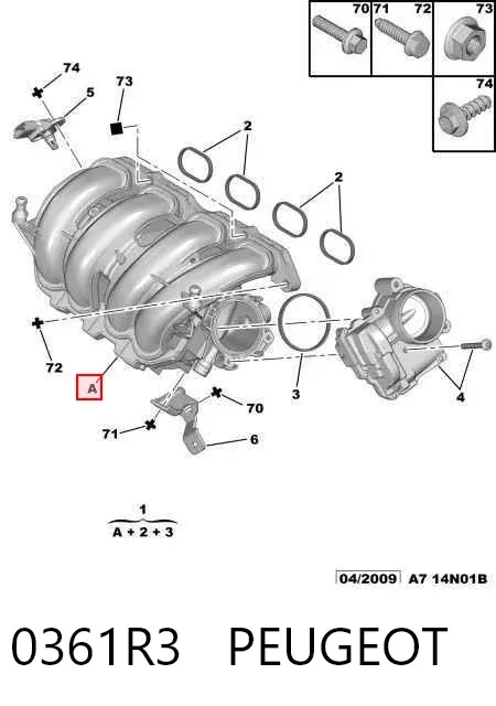 Kolektor ssący V754435580 BMW
