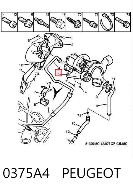 Turbina Peugeot 605 6B