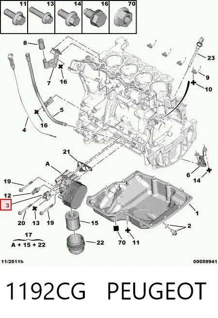 Montaż chłodnicy oleju 1192CG Peugeot/Citroen