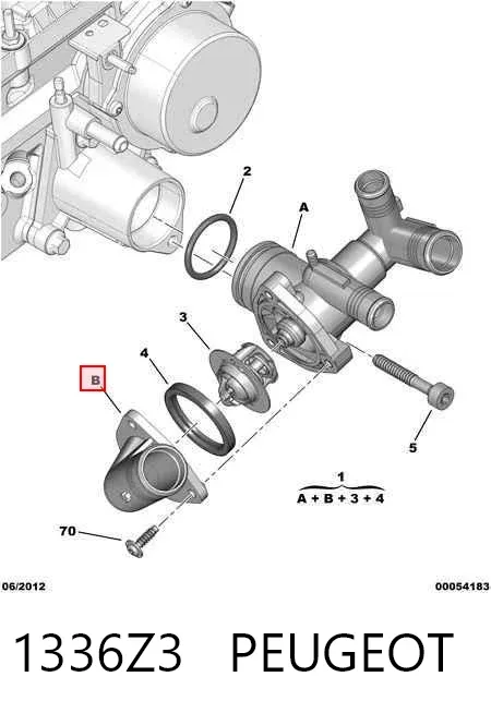 Obudowa termostatu 1336Z3 Peugeot/Citroen