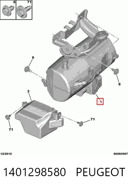 Pompa wspomagania hydraulicznego kierownicy 1401298580 Peugeot/Citroen