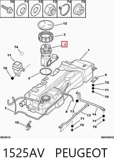 Moduł pompy paliwowej z czujnikiem poziomu paliwa Citroen Xsara N1