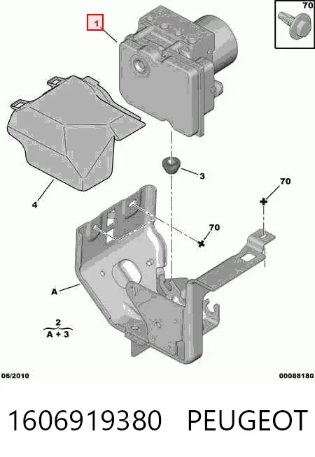 Sterownik ABS  hydrauliczny Citroen C4 II