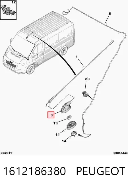 Antena Peugeot Boxer III