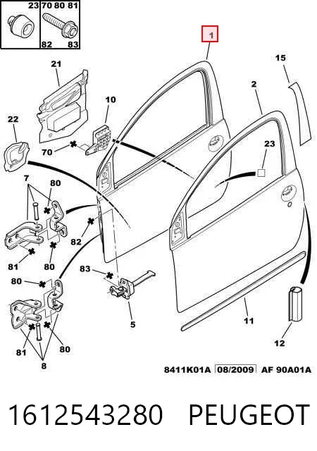 Drzwi przednie lewe Citroen C1 I