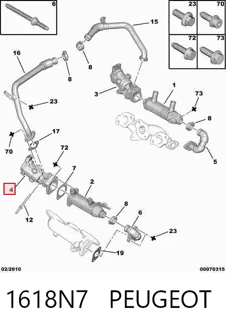 Zawór recyrkulacji spalin EGR 1618N7 Peugeot/Citroen