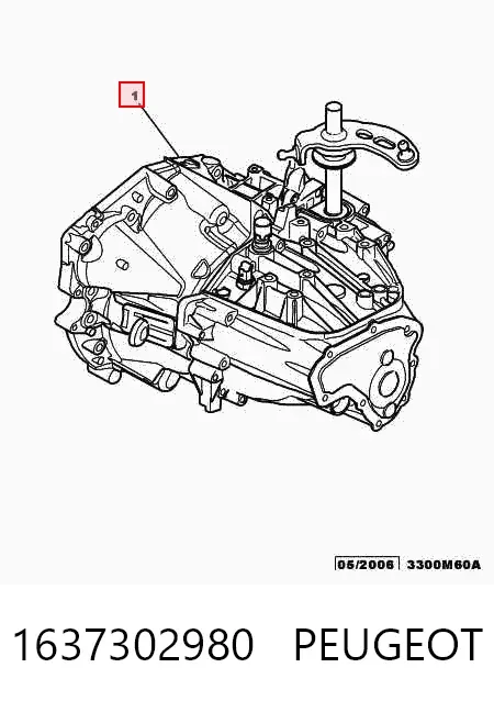 Mechaniczna skrzynia biegów w komplecie Peugeot 306 7A