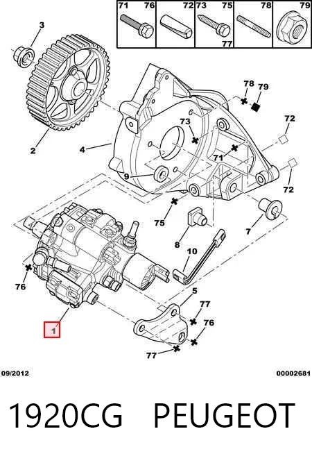 Pompa wtryskowa wysokiego ciśnienia Peugeot 406 8E, F