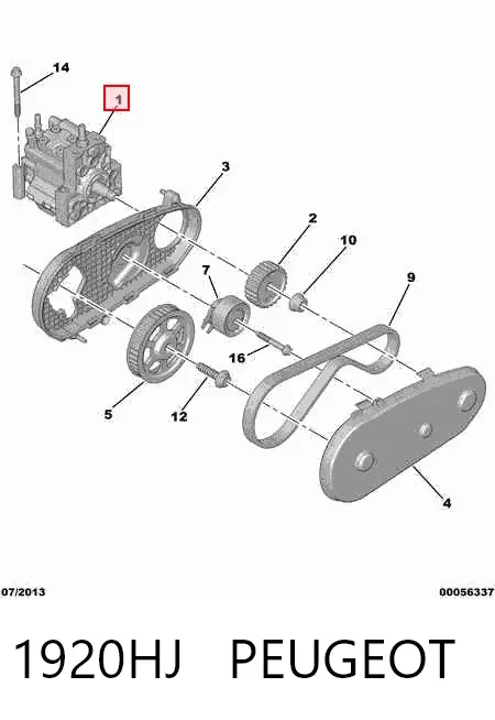 Pompa wtryskowa wysokiego ciśnienia 1920HJ Peugeot/Citroen