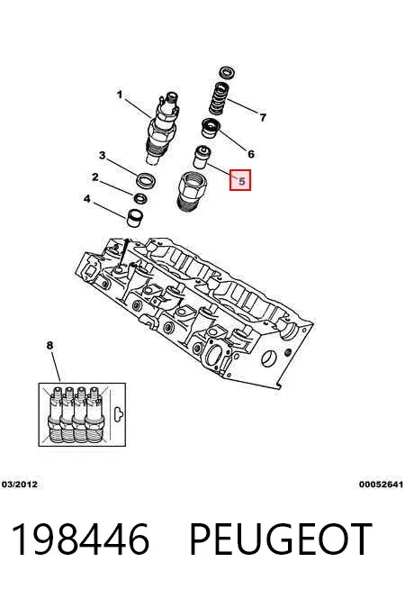 Rozpylacz wtrysku diesla Peugeot 306 7A
