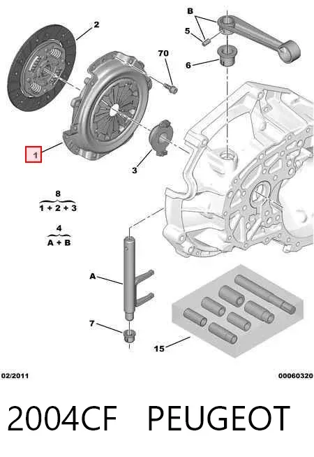 Docisk sprzęgła 2004CF Peugeot/Citroen