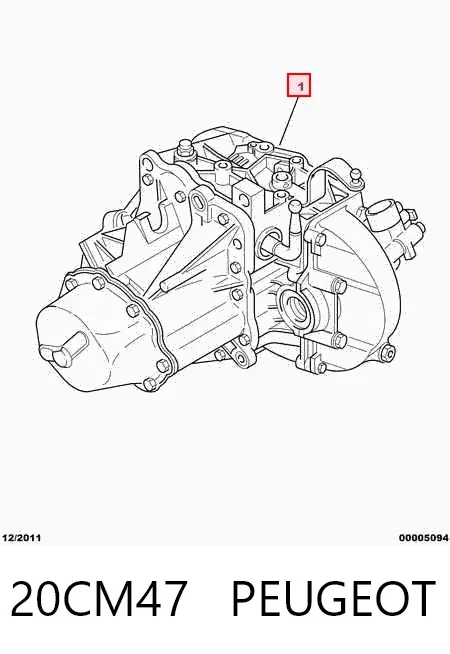 Mechaniczna skrzynia biegów w komplecie Citroen Berlingo M