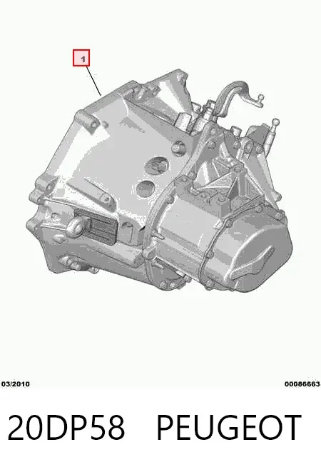 Mechaniczna skrzynia biegów w komplecie 20DP58 Peugeot/Citroen