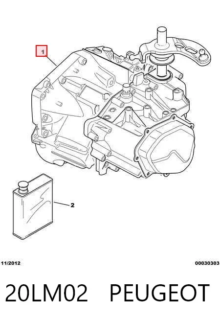 Mechaniczna skrzynia biegów w komplecie Peugeot 406 8C