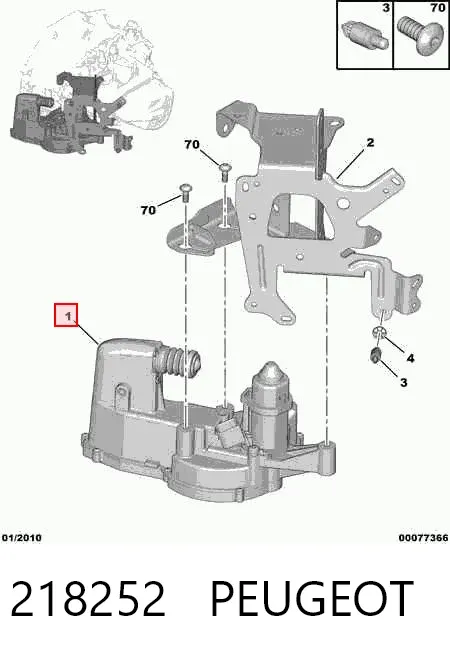 Cylinder roboczy sprzęgła 218252 Peugeot/Citroen