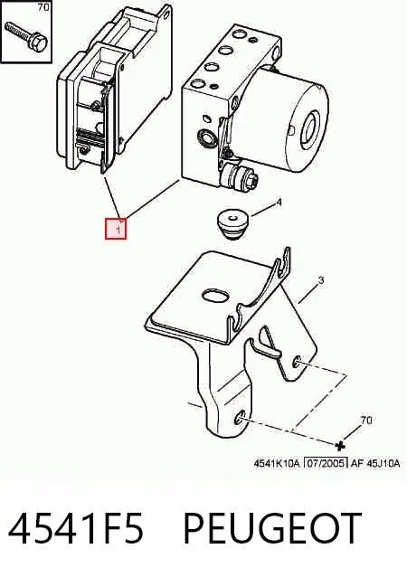 Sterownik ABS  hydrauliczny Citroen C1 I