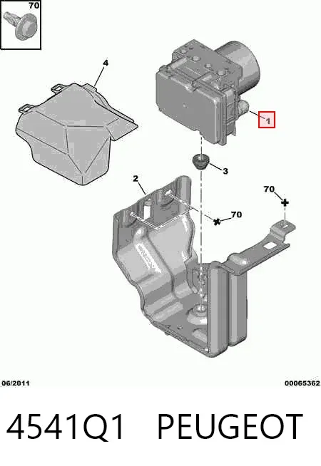 Sterownik ABS  hydrauliczny Citroen C4 I