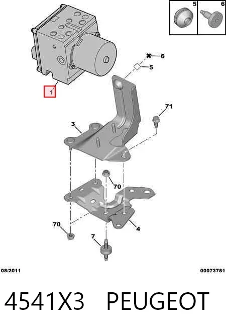Sterownik ABS  hydrauliczny Peugeot 407 SW