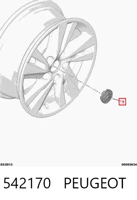 Kołpak do obręczy koła Citroen C1 I