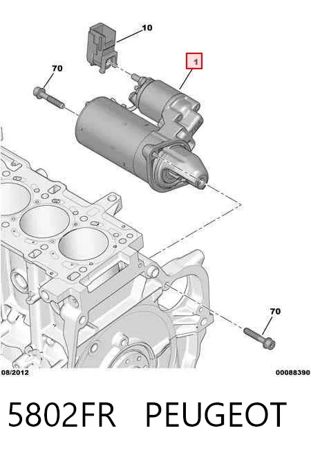 Rozrusznik 5802FR Peugeot/Citroen