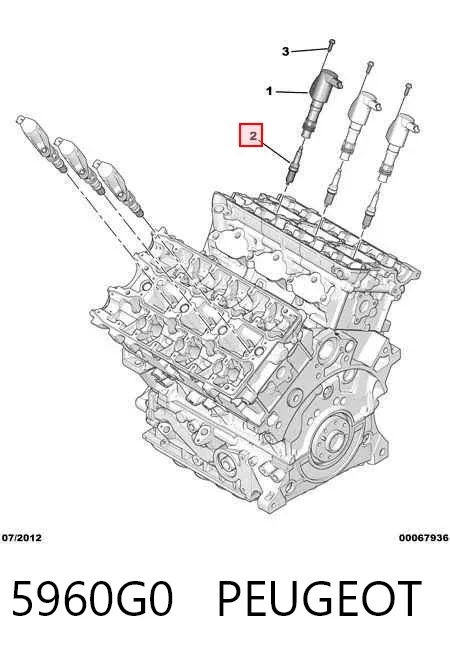 Świeca zapłonowa 5960G0 Peugeot/Citroen