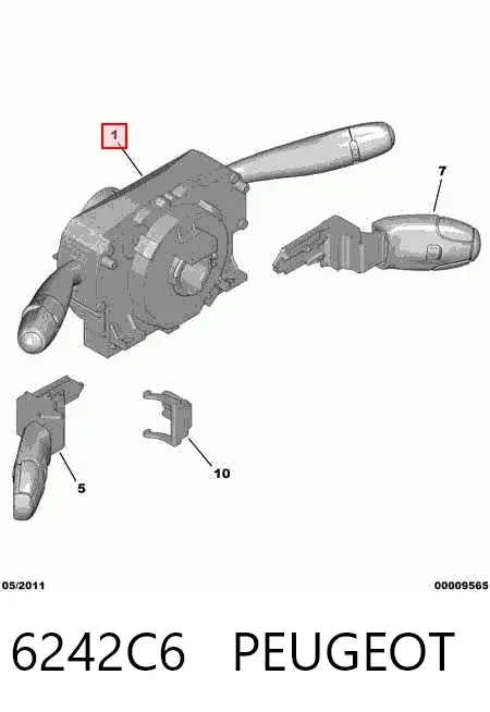 Przełącznik zespolony, w komplecie 6242C6 Peugeot/Citroen