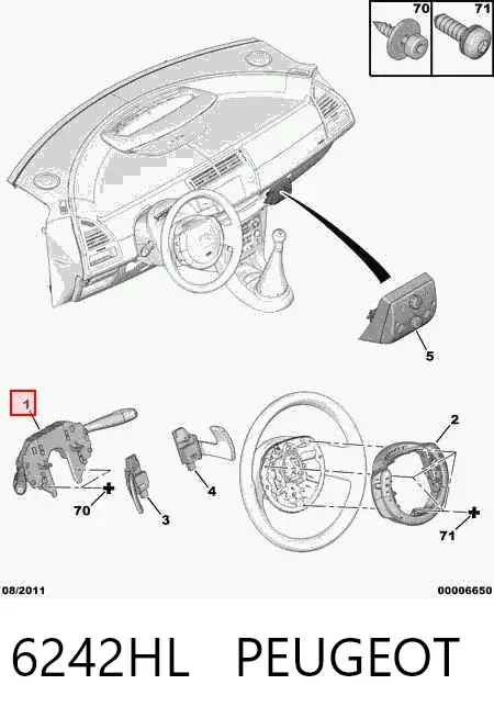 Przełącznik zespolony, w komplecie Citroen C4 PICASSO I
