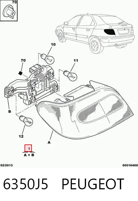 Lampa zespolona tylna lewa Citroen Xsara N1