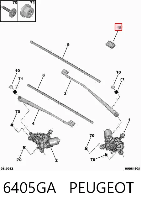 Czujnik deszczu Citroen C4 GRAND PICASSO I