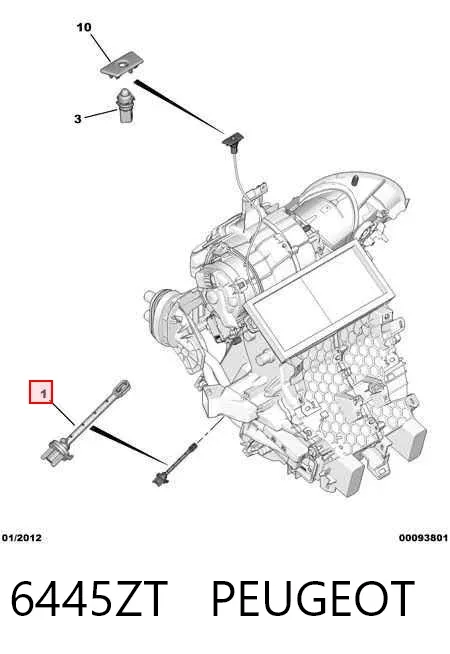 Czujnik temperatury wewnętrznej 6445ZT Peugeot/Citroen