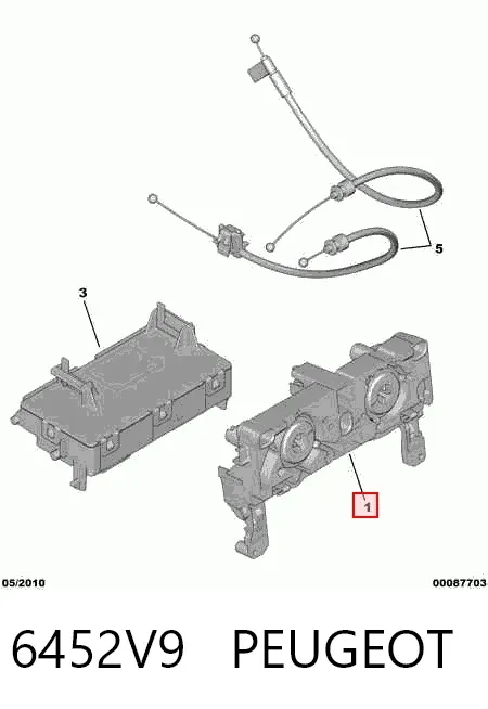 Sterownik trybów ogrzewania/klimatyzacji Citroen C4 II