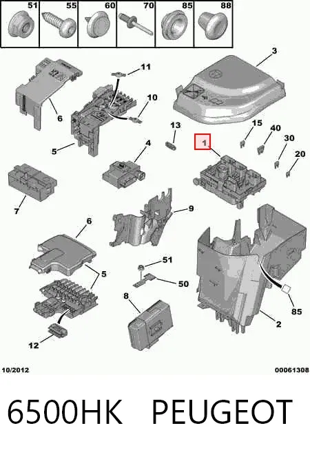 Skrzynka bezpieczników Citroen C5 III
