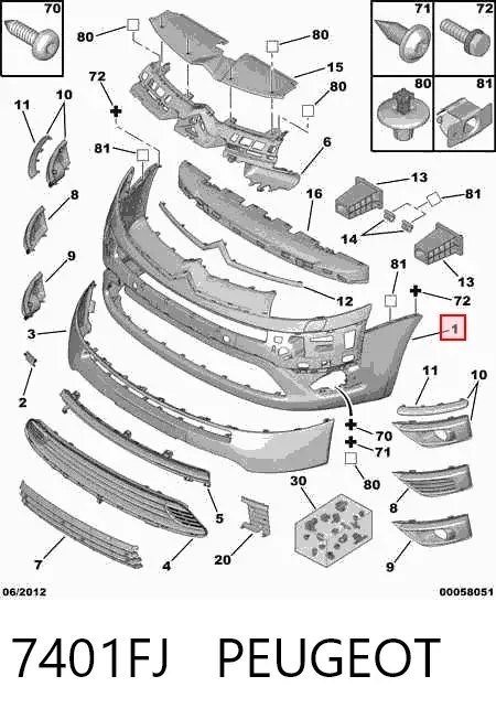 Zderzak przedni Citroen C4 PICASSO I