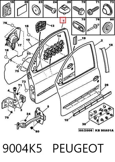 Drzwi przednie prawe Peugeot 206 2A/C