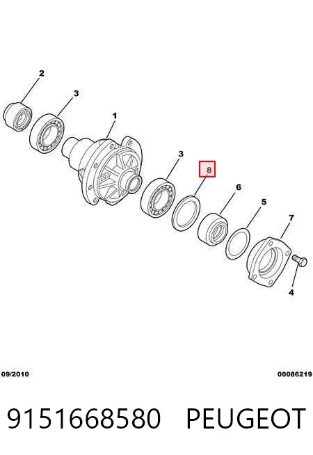 Regulator ciśnienia paliwa w listwie paliwowej 9151668580 Peugeot/Citroen