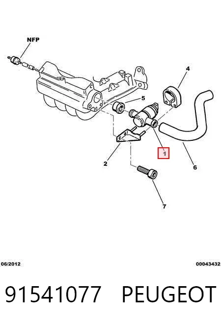 Regulator biegu jałowego 91541077 Peugeot/Citroen