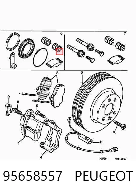 Klocki hamulcowe przednie tarczowe 95658557 Peugeot/Citroen