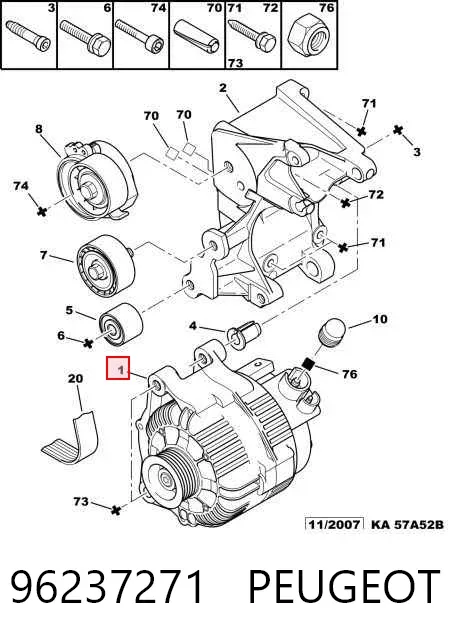 Alternator 96237271 Peugeot/Citroen