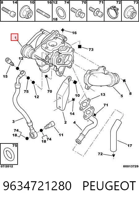 Turbina 9634721280 Peugeot/Citroen