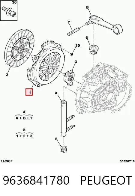 Docisk sprzęgła 9636841780 Peugeot/Citroen