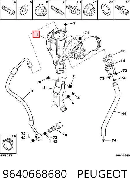 Turbina 9640668680 Peugeot/Citroen