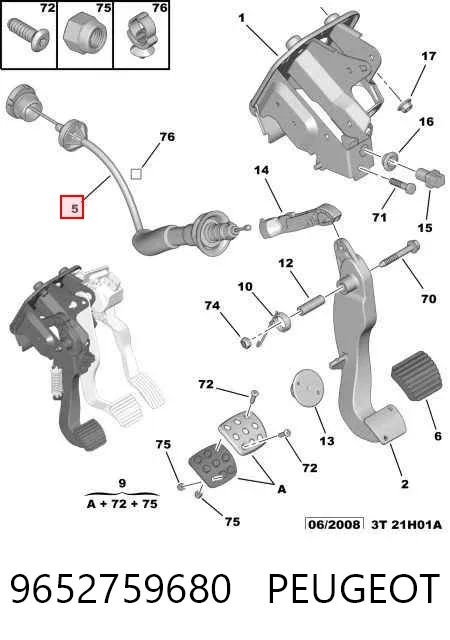 Linka sprzęgła 9652759680 Peugeot/Citroen