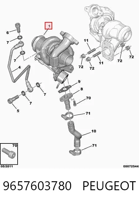 Turbina 9657603780 Peugeot/Citroen