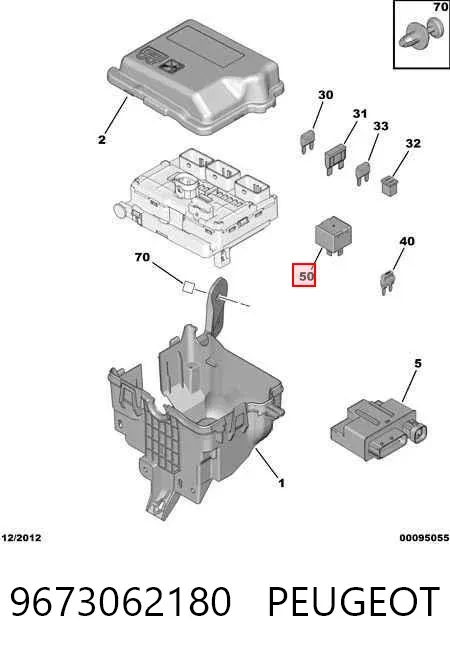 Elektryczne przekaźnik wielofunkcyjne 9673062180 Peugeot/Citroen