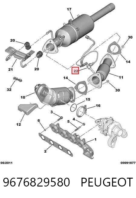 Wtryskiwacz AD BLUE 9676829580 Peugeot/Citroen
