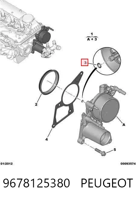 Pompa podciśnienia 9678125380 Peugeot/Citroen
